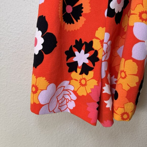 Victoria Beckham for Target Retro Mod Floral Romper-Size Medium Pockets - Picture 8 of 13